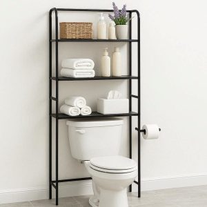 Over The Toilet Bathroom Storage Shelf Free Standing Space Saving Organizer Rack