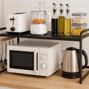 Versatile Kitchen Counter Organizer Shelf Multifunctional Small Appliance Stand